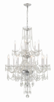 Traditional Crystal 15 Light Chandelier in Polished Chrome (60|1155-CH-CL-MWP)