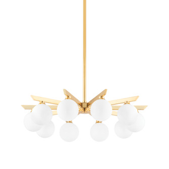 Astra Ten Light Chandelier in Vintage Brass (68|402-10-VB)