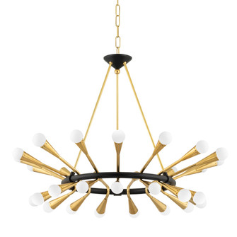 Aries 30 Light Chandelier in Vintage Polished Brass (68|401-30-VPB/BBR)