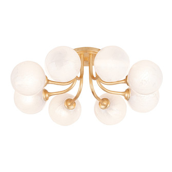 Onyx LED Semi Flush Mount in Vintage Gold Leaf (68|332-08-VGL)