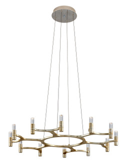 Nexus LED Chandelier in Satin Silver Leaf (68|258-012)