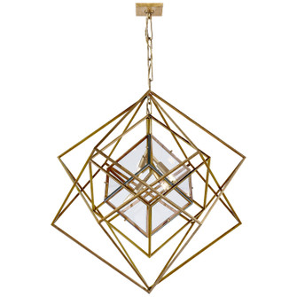 Cubist Four Light Chandelier in Gild (268|KW 5021G-CG)
