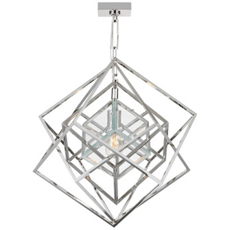 Cubist LED Chandelier in Polished Nickel (268|KW 5020PN-CG)