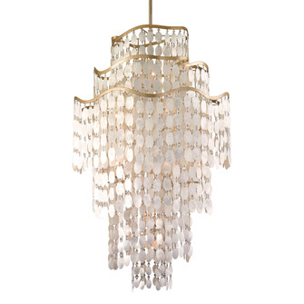 Dolce 19 Light Chandelier in Champagne Leaf (68|109-719-CPL)