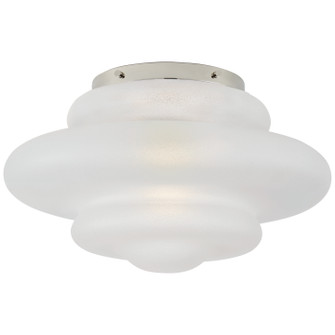 Tableau One Light Flush Mount in Polished Nickel (268|KW 4271PN-VG)