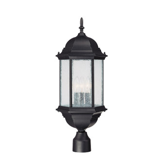 Main Street Three Light Outdoor Post Lantern in Black (65|9837BK) Main Street Three Light Outdoor Post Lantern in Black (65|9837BK)