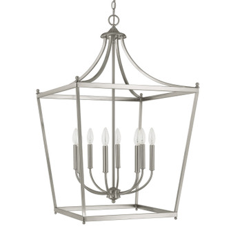 Stanton Eight Light Foyer Pendant in Brushed Nickel (65|9553BN)