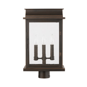 Bolton Three Light Outdoor Post Lantern in Oiled Bronze (65|936832OZ)