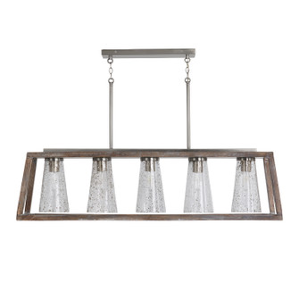 Connor Five Light Island Pendant in Barnhouse and Matte Nickel (65|840551HN-504)