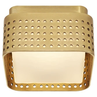 Precision LED Flush Mount in Antique-Burnished Brass (268|KW 4055AB-CDG)