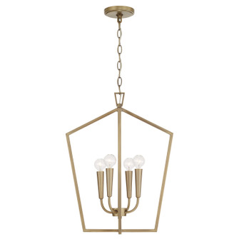 Holden Four Light Foyer in Aged Brass (65|545941AD)