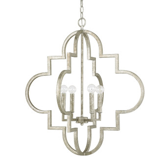 Ellis Four Light Pendant in Antique Silver (65|4542AS)