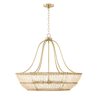 Wren Six Light Chandelier in Matte Brass (65|444161MA)