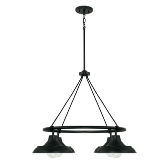 Jones Four Light Chandelier in Matte Black (65|442141MB)