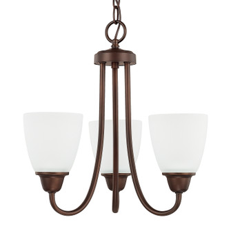 Trenton Three Light Chandelier in Bronze (65|415131BZ-337)