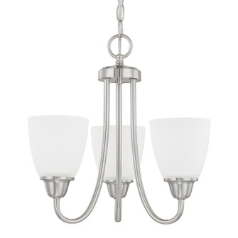 Trenton Three Light Chandelier in Brushed Nickel (65|415131BN-337)