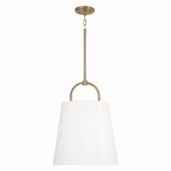 Brody One Light Pendant in Aged Brass (65|349412AD)