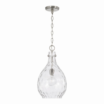 Brentwood One Light Pendant in Brushed Nickel (65|349012BN)