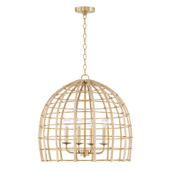 Wren Four Light Pendant in Matte Brass (65|344141MA)