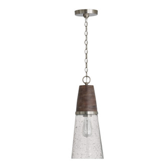 Connor One Light Pendant in Barnhouse and Matte Nickel (65|340511HN)