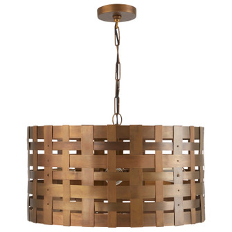 Alta Four Light Pendant in Patinaed Brass (65|330441PA)