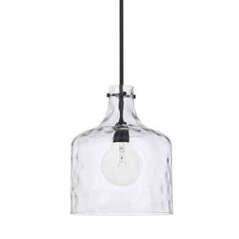 Crawford One Light Pendant in Matte Black (65|325717MB)