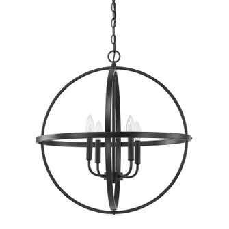 Hartwell Four Light Pendant in Matte Black (65|317542MB)