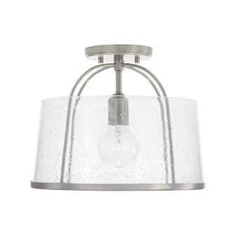 Madison One Light Semi Flush Mount in Brushed Nickel (65|247011BN)