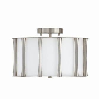 Bodie Three Light Semi-Flush Mount in Brushed Nickel (65|244631BN)