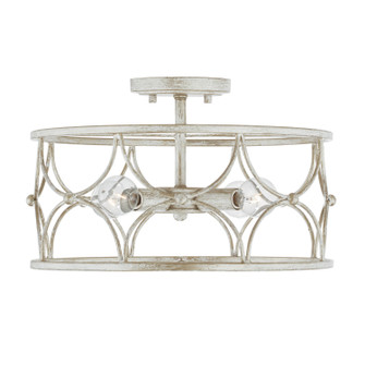 Ricci Four Light Semi-Flush Mount in Winter White (65|243341WW)