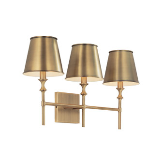 Whitney Three Light Vanity in Aged Brass (65|149731AD-708)