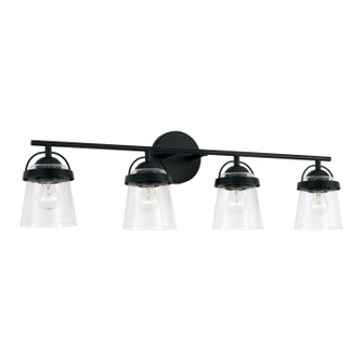 Madison Four Light Vanity in Matte Black (65|147041MB-534)