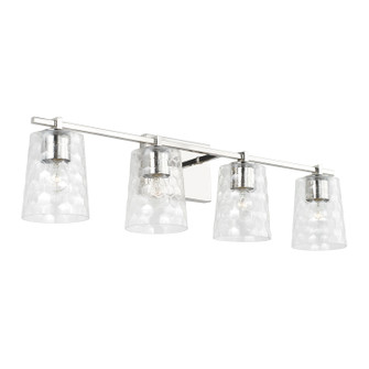 Burke Four Light Vanity in Polished Nickel (65|143541PN-517)