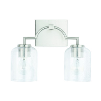 Carter Two Light Vanity in Brushed Nickel (65|139321BN-500)