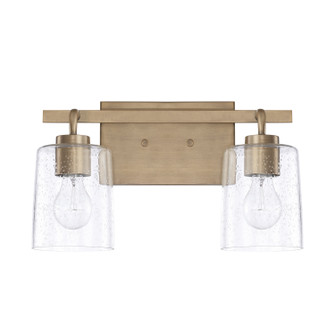 Greyson Two Light Vanity in Aged Brass (65|128521AD-449)