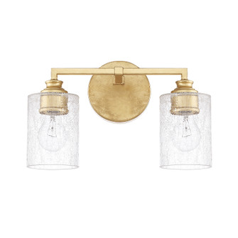 Milan Two Light Vanity in Capital Gold (65|120521CG-422)