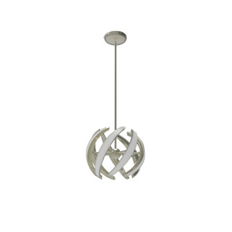 Swirl LED Pendant in Satin Nickel (326|SWL-16P-SN-27U-30K)