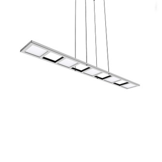 Quadra LED Linear Pendant in Polished Chrome (326|QDR-D48-PC-12T-30K)