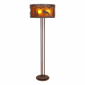 Kincaid-Mountain Moose Three Light Floor Lamp in Rustic Brown (172|M69327AM-27)