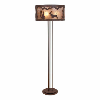 Kincaid-Valley Deer Three Light Floor Lamp in Rustic Brown (172|M69321AL-27)