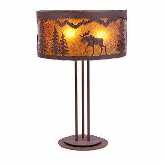 Kincaid-Mountain Moose Three Light Table Lamp in Rustic Brown (172|M69227AM-27)