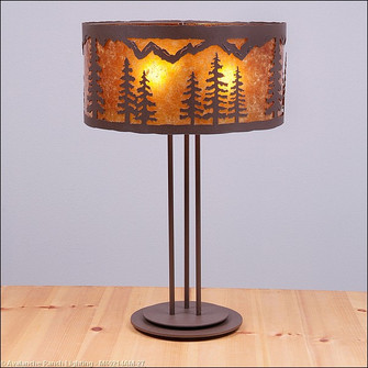 Kincaid-Spruce Tree Three Light Table Lamp in Rustic Brown (172|M69214AM-27)