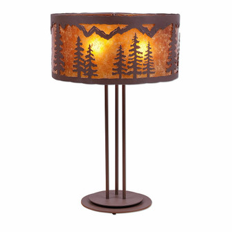 Kincaid-Spruce Tree Three Light Table Lamp in Rustic Brown (172|M69214AM-27)