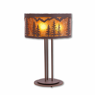 Kincaid-Spruce Tree Three Light Desk Lamp in Rustic Brown (172|M69114AM-27)