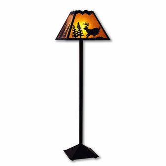 Rocky Mountain-Mountain Deer Black Iron One Light Floor Lamp in Black Iron (172|M62630AM-97)