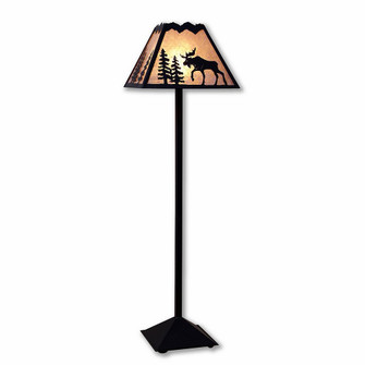 Rocky Mountain-Mountain Moose Black Iron One Light Floor Lamp in Black Iron (172|M62627AL-97)
