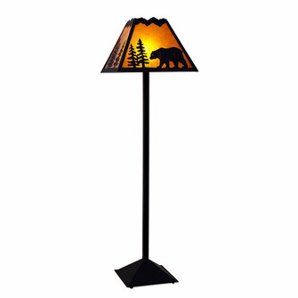 Rocky Mountain-Mountain Bear Black Iron One Light Floor Lamp in Black Iron (172|M62625AM-97)