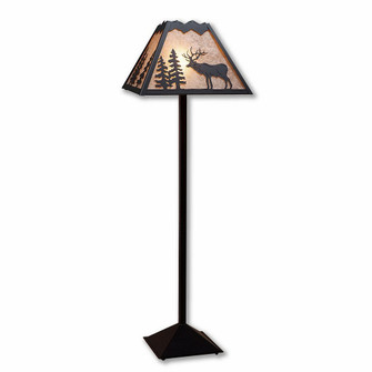 Rocky Mountain-Valley Elk Black Iron One Light Floor Lamp in Black Iron (172|M62623AL-97)