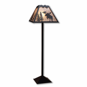 Rocky Mountain-Alaska Moose Black Iron One Light Floor Lamp in Black Iron (172|M62622AL-97)