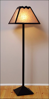 Rocky Mountain-Rustic Plain Black Iron One Light Floor Lamp in Black Iron (172|M62601AL-97)